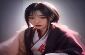 蘑菇视频网页版视频播放器界面，高清画质切换面板，橙色进度条设计简洁